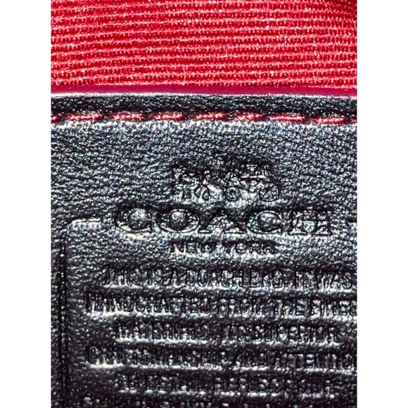 COACH New York  Brown w/Logo Zip Wristlet  Wallet 3x6 in.Number M 1480 53009B - Picture 10 of 13